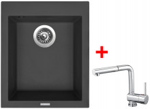 Sinks CUBE 410 NANO Nanoblack+MIX 3 P  